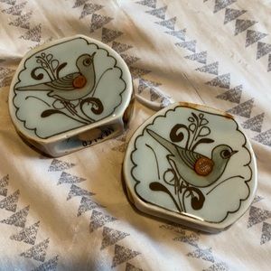 Mexican Pottery Bird Salt and Pepper Shakers